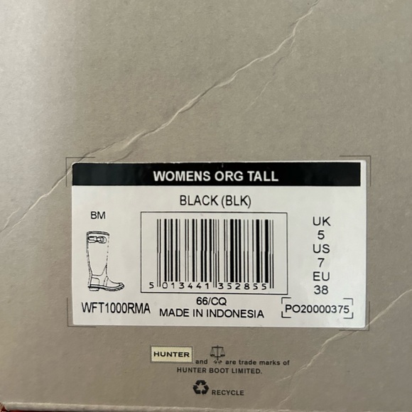 Tall Hunter Rain Boots Sz 7 - Picture 3 of 7